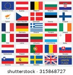 european union country flags... | Shutterstock .eps vector #315868727