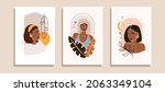 abstract female portraits set... | Shutterstock .eps vector #2063349104