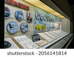 Small photo of Daejeon, South Korea - March 24, 2018: Commemorative Coins Above Par Value. Exhibited in the Currency Museum of Korea.