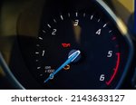 Idle tachometer. Car Instruments Dash Panel Closeup. RPM and Speed Metering. Transportation Photo Stock
