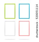 blank colorful photo frame... | Shutterstock . vector #520051114