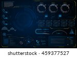 abstract hud ui interface data... | Shutterstock .eps vector #459377527