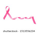 isolate pink ribbon as a symbol ... | Shutterstock . vector #1513556234