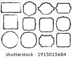 collection of vector grunge... | Shutterstock .eps vector #1915015684