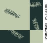 blue green gray palm branch... | Shutterstock .eps vector #1934181581