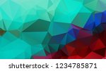 abstract color polygon... | Shutterstock .eps vector #1234785871