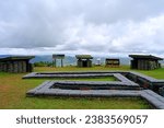 Small photo of PHETCHABUN, THAILAND – OCTOBER 15, 2022: A view of bunker of Bangkok military base on the hilltop on the noon at Khao Kho Sacrifice Memorial in Khao Kho district in Phetchabun province of Thailand.