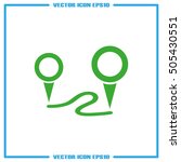map pointer icon vector... | Shutterstock .eps vector #505430551