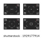 set of photo camera viewfinders.... | Shutterstock .eps vector #1929177914
