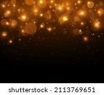 gold  yellow bokeh effect on... | Shutterstock .eps vector #2113769651