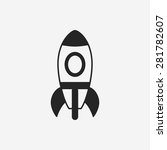 toy rocket icon | Shutterstock .eps vector #281782607