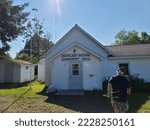 Small photo of Maitland Bridge NS, CAN, September 7, 2022 - An exterior shot of the Maitland Bridge Community Hall.