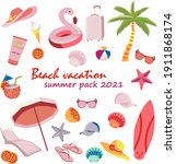 summer vacation on the beach | Shutterstock .eps vector #1911868174