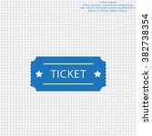 ticket icon. vector... | Shutterstock .eps vector #382738354