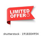 red limited offer with clock... | Shutterstock .eps vector #1918304954