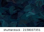 dark green vector pattern with... | Shutterstock .eps vector #2158037351