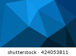 dark blue polygonal... | Shutterstock .eps vector #424053811