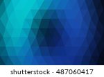 dark blue  green triangle... | Shutterstock .eps vector #487060417