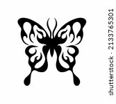 tribal butterfly logo symbol.... | Shutterstock .eps vector #2133765301