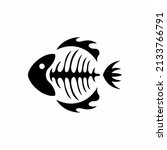 fish bone icon logo design.... | Shutterstock .eps vector #2133766791