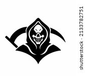 grim reaper symbol logo on... | Shutterstock .eps vector #2133782751