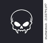 demon skull icon logo design.... | Shutterstock .eps vector #2133791197