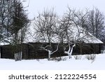 Winter Russian Landscape. Snow...