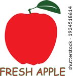 fresh apple vector design is... | Shutterstock .eps vector #1924518614