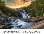 beautiful waterfall, bakers fall nuweraeliya srilanka