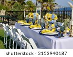 Outdoor table setting for a...