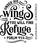 Under His Wings You Will Find...