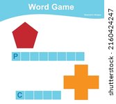 word game worksheet. complete... | Shutterstock .eps vector #2160424247