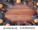Brown Wooden Background With...