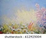 Flowers Oil Paintings  Texture