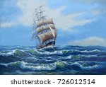 Ship  Sea Oil Paintings...