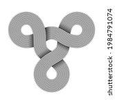 triquetra knot sign made of... | Shutterstock . vector #1984791074