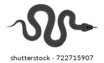 snake silhouette illustration.... | Shutterstock .eps vector #722715907