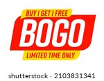 bogo badge template with buy... | Shutterstock . vector #2103831341
