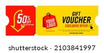coupon template with exclusive... | Shutterstock . vector #2103841997