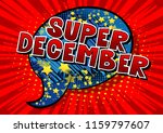 super december   comic book... | Shutterstock .eps vector #1159797607
