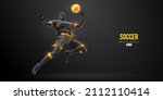 football soccer player man in... | Shutterstock .eps vector #2112110414