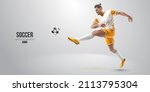 football soccer player man in... | Shutterstock .eps vector #2113795304