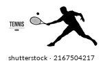 Abstract Silhouette Of A Tennis ...