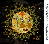 abstract sun  moon and stars... | Shutterstock . vector #1292856427