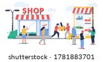 offline to online commerce... | Shutterstock .eps vector #1781883701