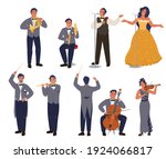 opera theater singer and... | Shutterstock .eps vector #1924066817