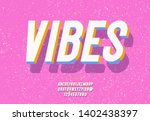 vector vibes 3d bold typeface | Shutterstock .eps vector #1402438397