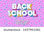 vector back to school font... | Shutterstock .eps vector #1457901581