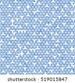 vector blue triangle pattern.... | Shutterstock .eps vector #519015847