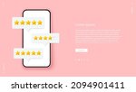smartphone with customer... | Shutterstock .eps vector #2094901411